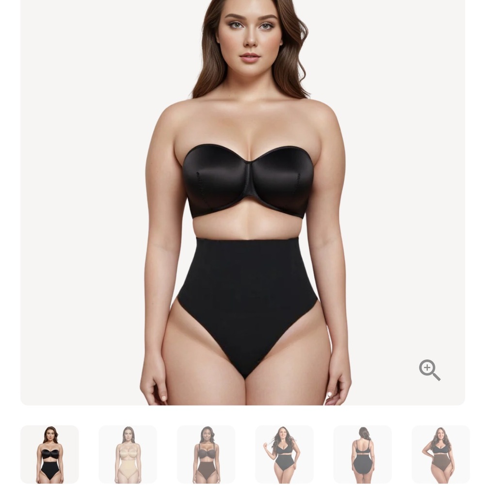 NWOT High-Waist Nude Shapewear - Black and Beige - Picture 9 of 9